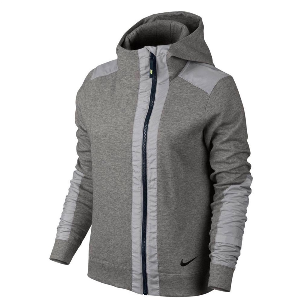 Nike women’s full zip hoodie gray Xtra large